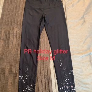 Pure Barre Holiday Glitter Leggings